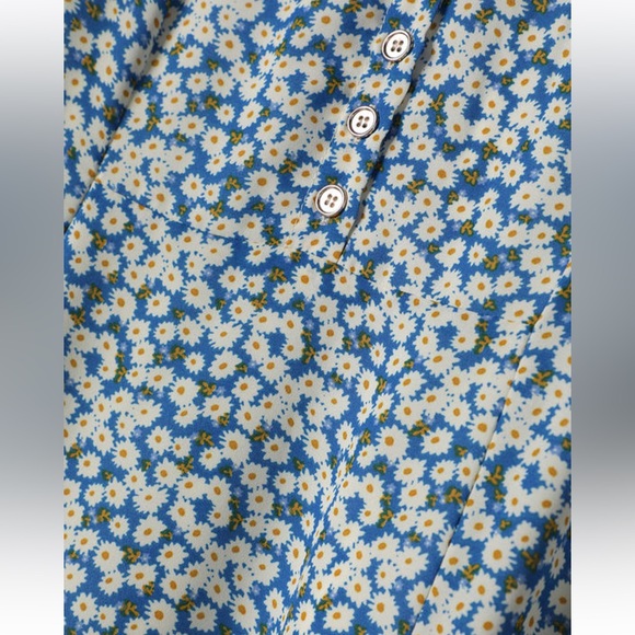 Blue floral midi dress - Picture 6 of 6